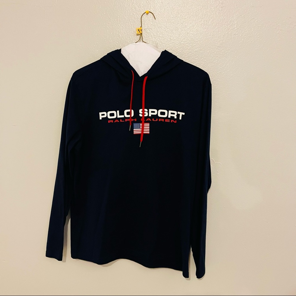 Like New Polo Sweater hoodie Size Large